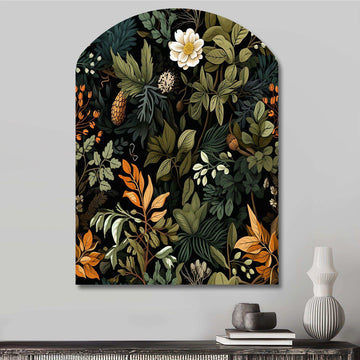 Rustic Wilderness Cottage Charm - Asymmetric Metal Wall Art